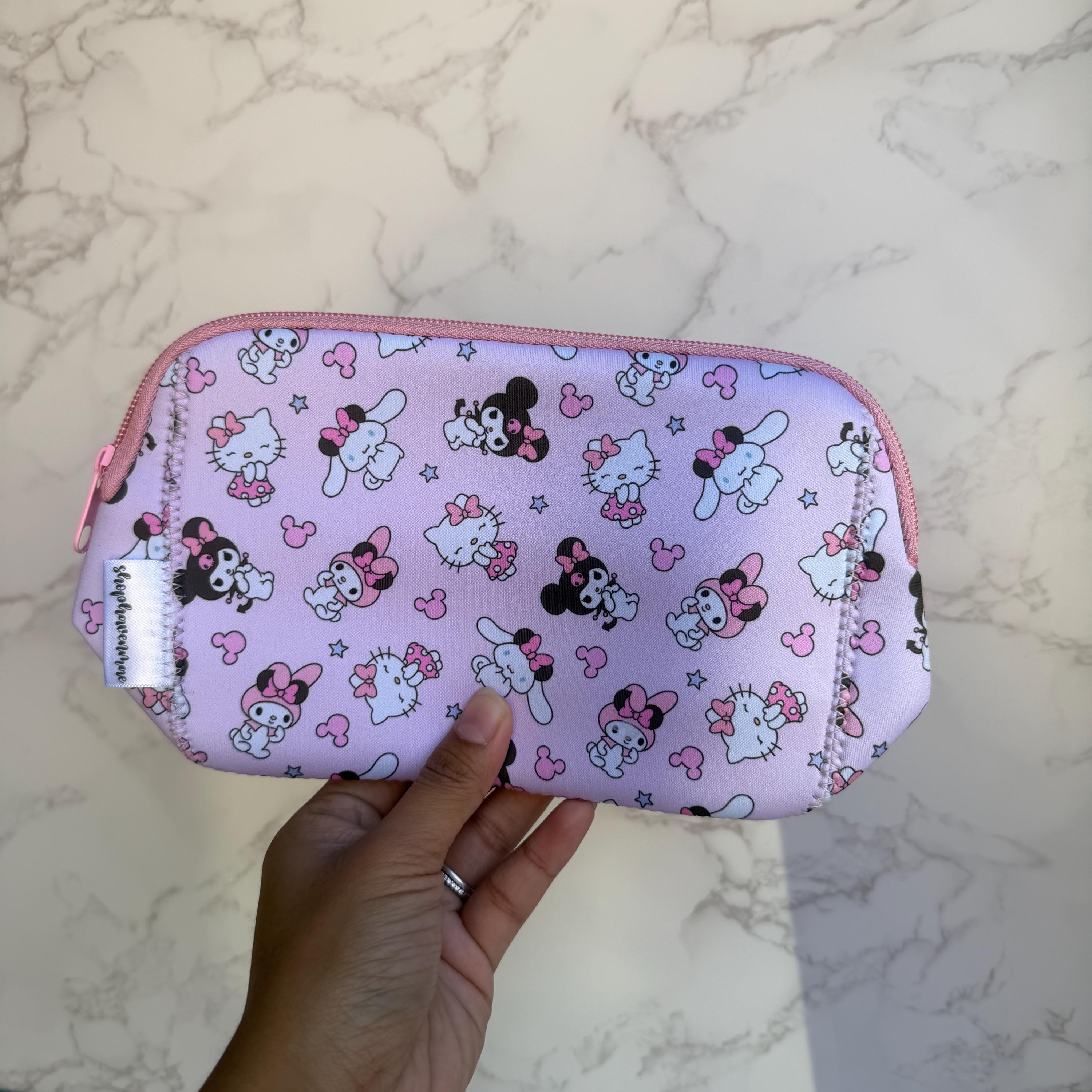 Magical x Kawaii Friends Bows Makeup Pouch Neoprene Material | Shop Haven Mae Exclusive Item