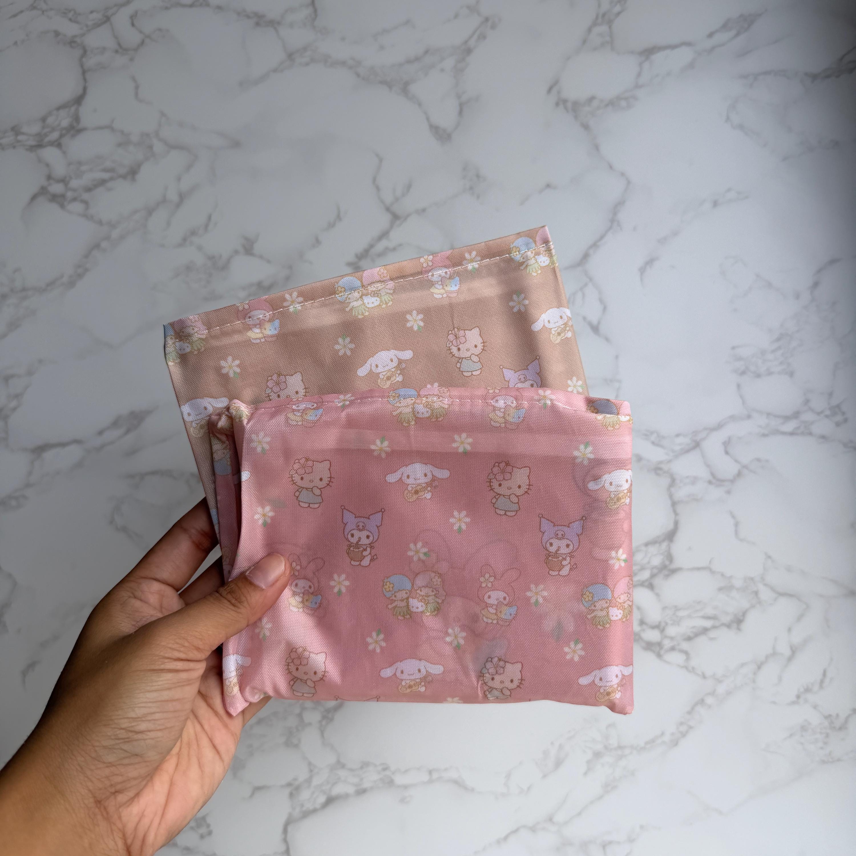Kawaii Local Girls Reusable Grocery Folding Bags