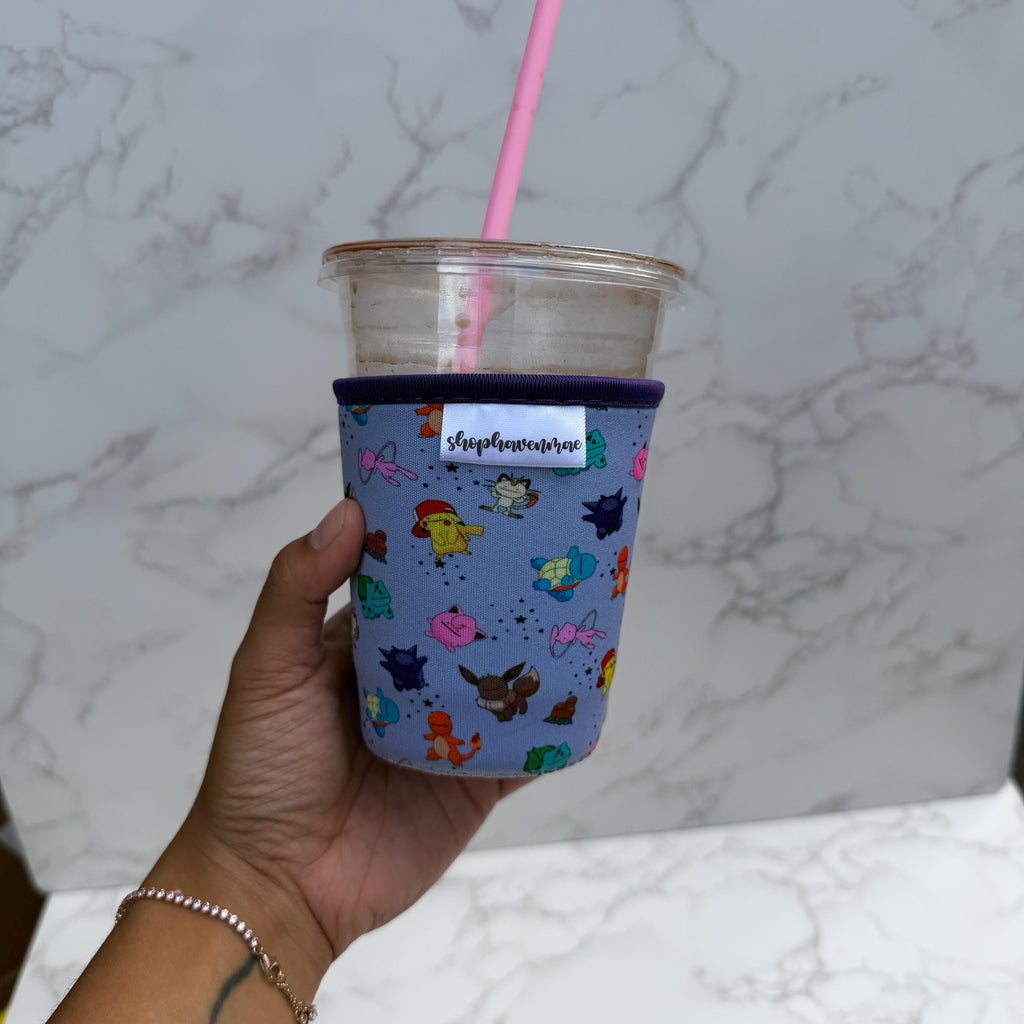 Poke Monsters Made With Neoprene Material Coffee Cozies Coffee Cozy Cup Sleeve