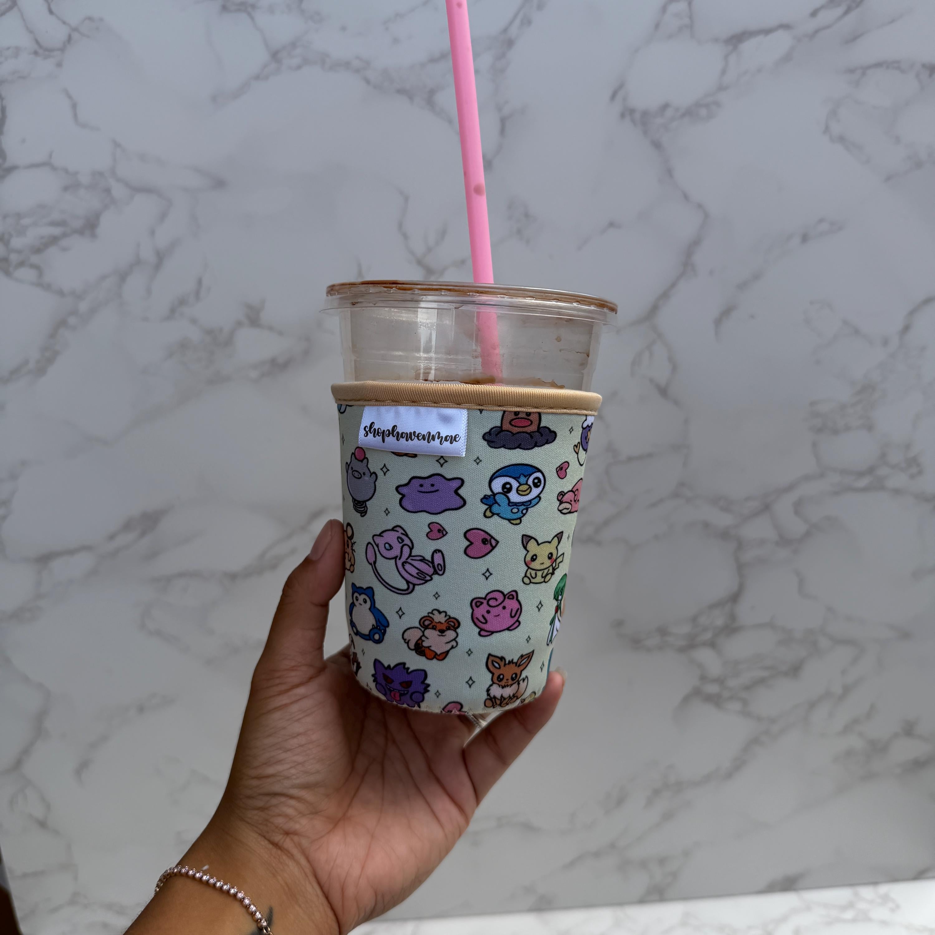 Poke Monsters Made With Neoprene Material Coffee Cozies Coffee Cozy Cup Sleeve