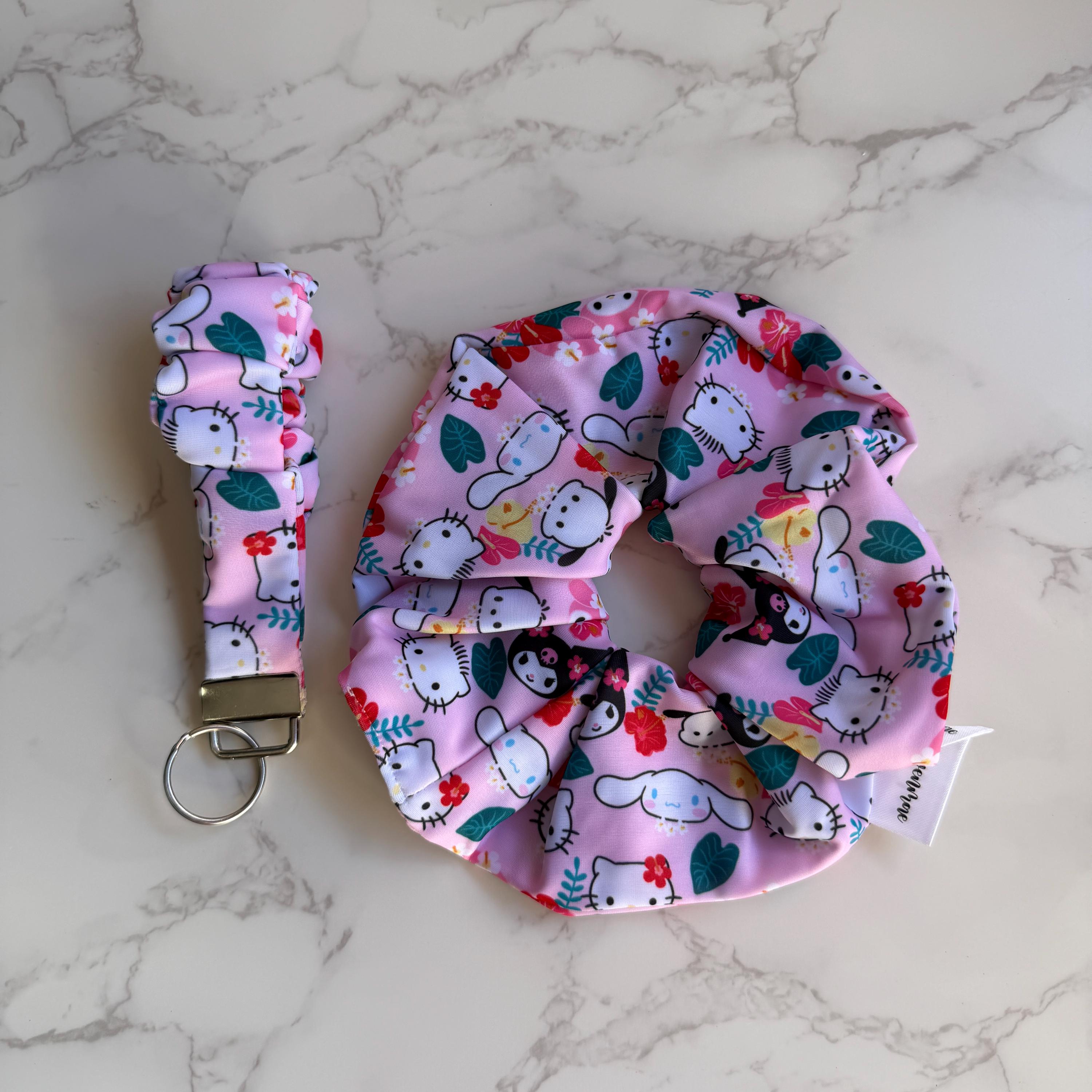 Tropical Kawaii Local Girls Hawaii  Soft Material Original Oversized Scrunchie by Shop Haven Mae