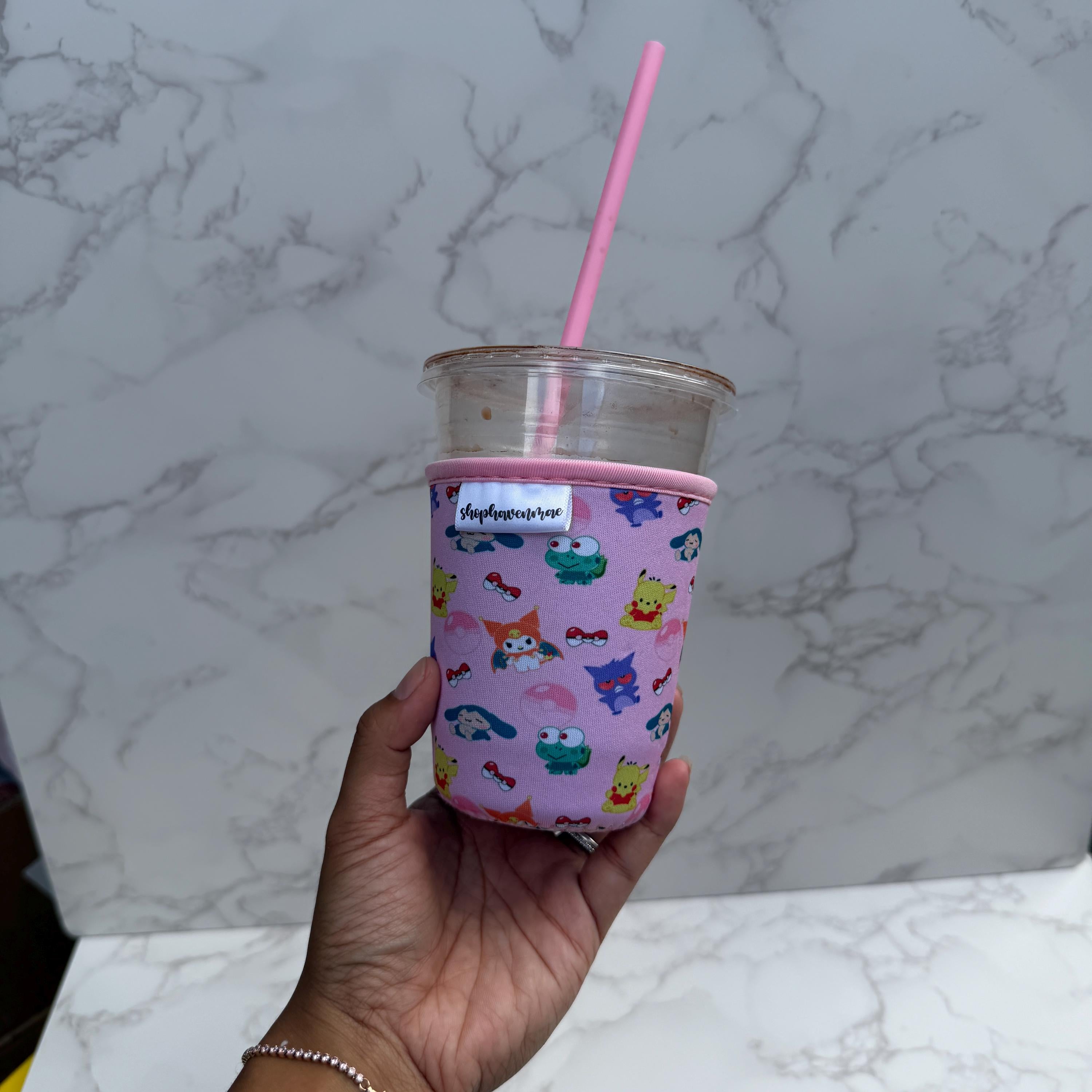 Poke Monsters Made With Neoprene Material Coffee Cozies Coffee Cozy Cup Sleeve