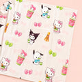 Matcha x Kawaii Friends Sippin Pretty Collab Print Blanket 60"x80" Blanket By Shop Haven Mae