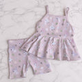 Purple Kawaii Local Friends Hebrew Shell 2 Piece Set Tanktop + Biker Shorts Bamboo Material Baby Girl Clothes Shop Haven Mae Exclusive