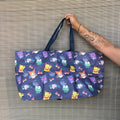 Poke Monsters Blue Foldie Bag Blue Shop Haven Mae Tote Bag