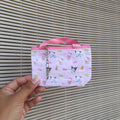 Matcha x Kawaii Friends Sippin Pretty Collab Print Mini Bag Keychain + Zipper by Shop Haven Mae