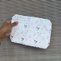 Matcha x Kawaii Friends Sippin Pretty Collab Print Tyvek Bag Small Tyvek Waterproof Splash Pouch by Shop Haven Mae