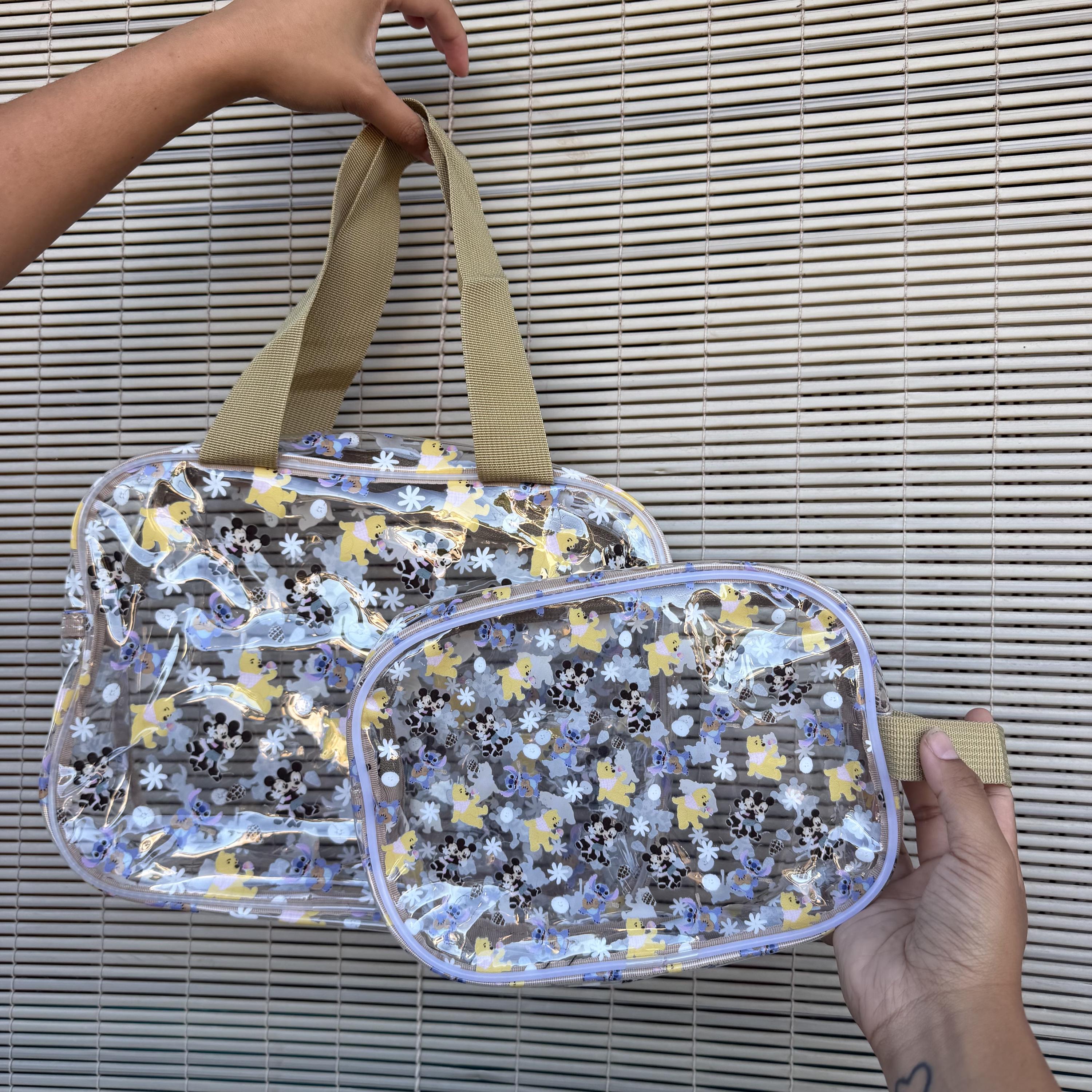 Hebrew Magical Friends Clear Bag Brown Small + Large with Straps | Shop Haven Mae Exclusive Item