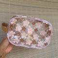 Mandini Made x Mini Market Collective Brown Pua Daydream Small Clear Pouch Bag with Small Carry Strap | Shop Haven Mae Exclusive Item