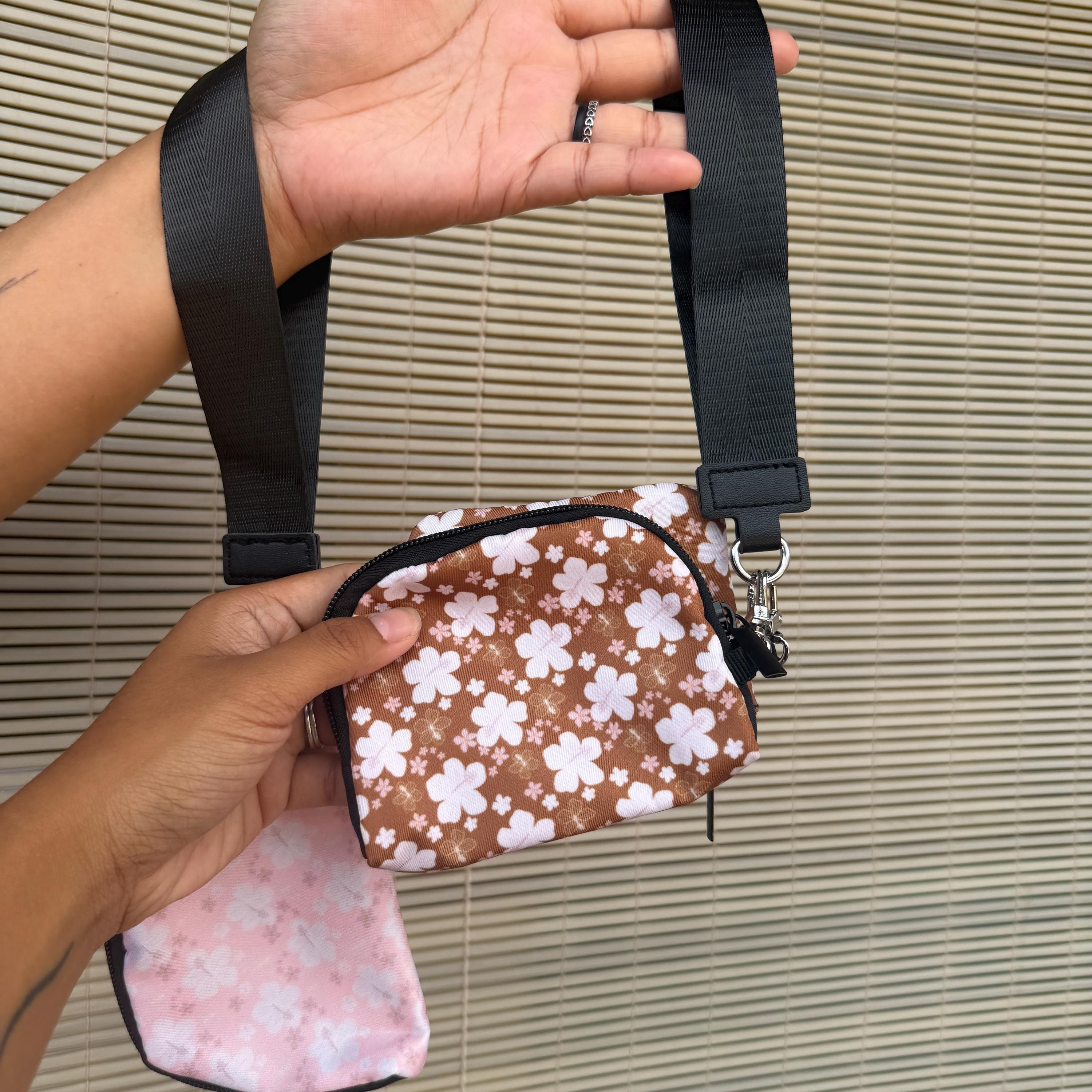 Mandini Made x Mini Market Collective Brown Pua Daydream 2PCS Wristlet Pouch Shop Haven Mae