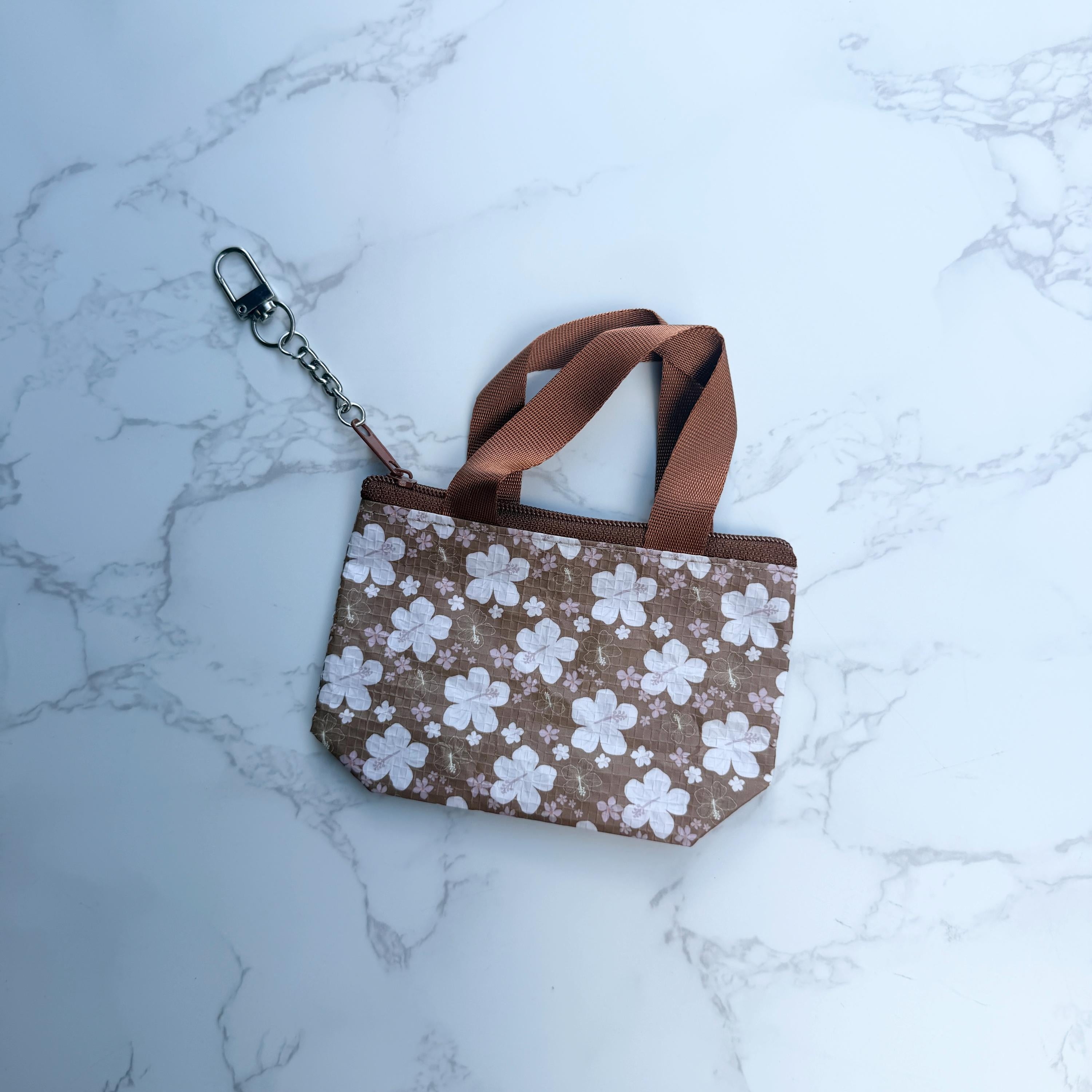 Mandini Made x Mini Market Collective Mini Bag Keychain + Zipper Brown Pua Daydream Shop Haven Mae