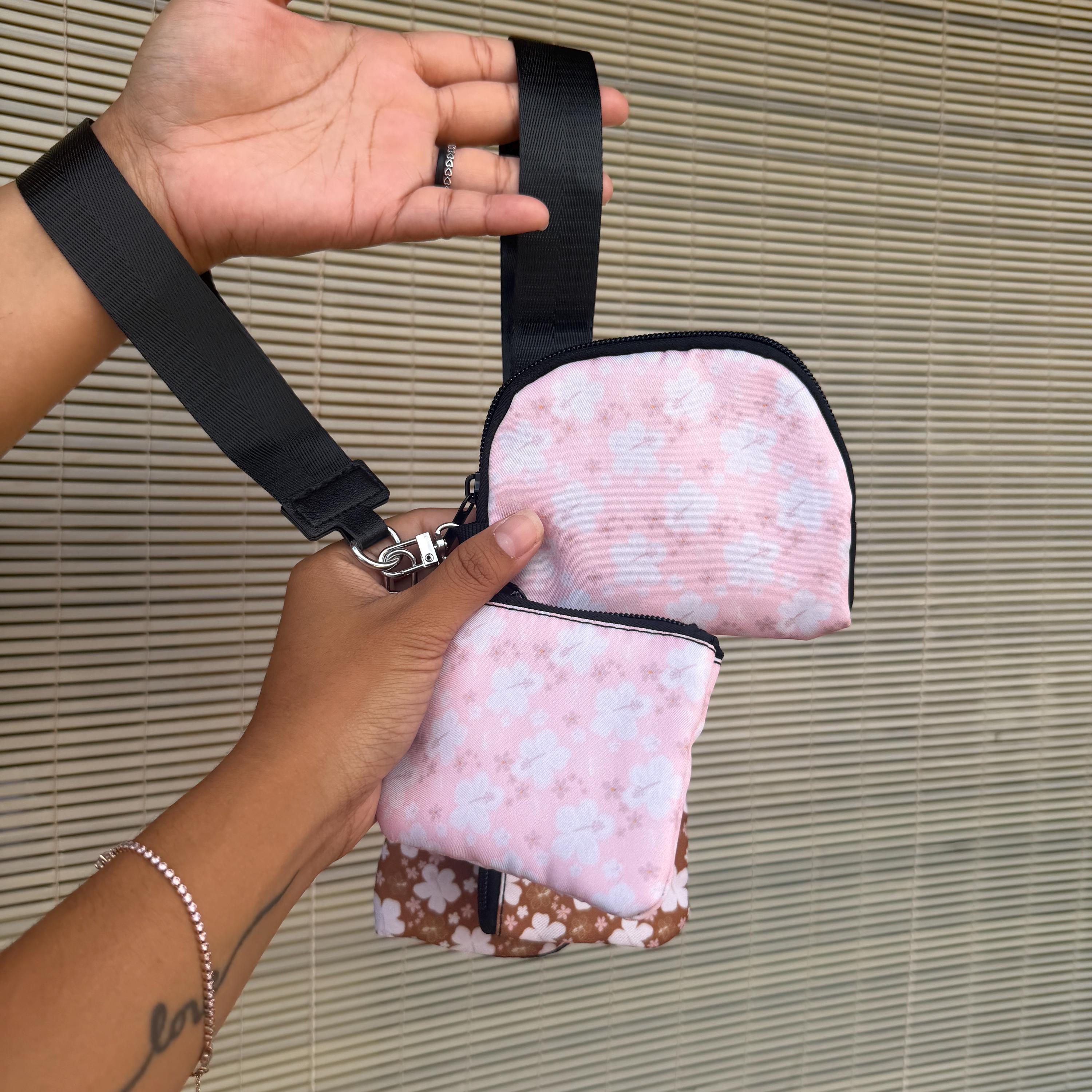 Mandini Made x Mini Market Collective Pink Pua Daydream 2PCS Wristlet Pouch Shop Haven Mae