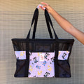 Hebrew Magical Friends Pink Magical Friends Hebrew Cone Collapsible Beach Bag Tote By Shop Haven Mae